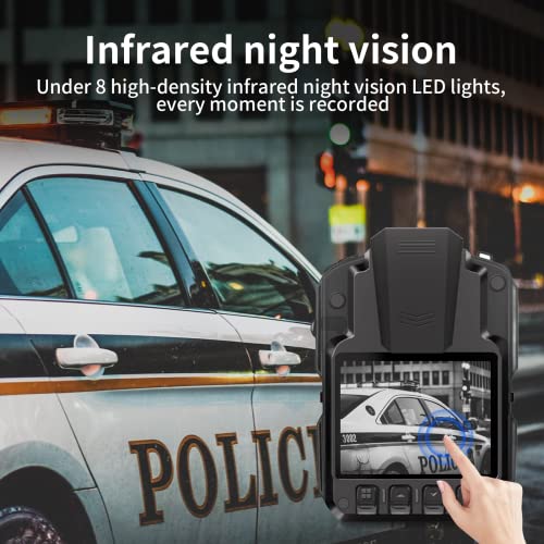 CAMMHD V8-32GB 1296P Body Camera 2 Batteries IP68 Waterproof