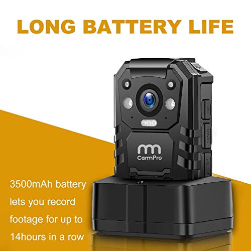 CammPro I826 Pro 1440P HD Police Body Camera