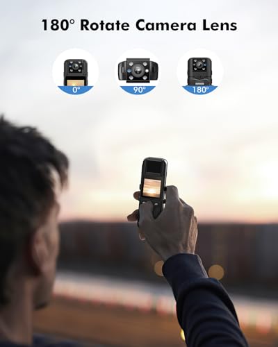 BOBLOV A26 Mini Body Camera with Tripod