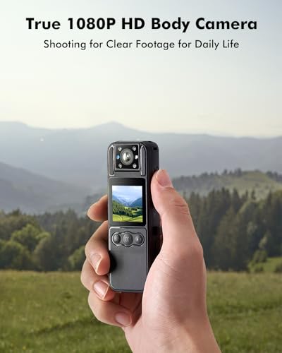 BOBLOV A26 Mini Body Camera with Tripod
