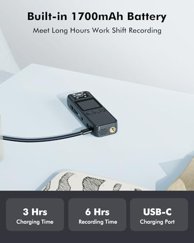 BOBLOV A26 Mini Body Camera with Tripod