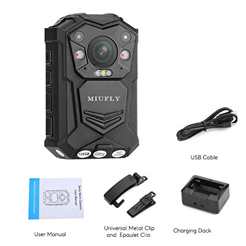 MIUFLY 1296P Police Body Cam with GPS and Night Vision