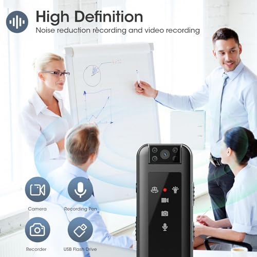 WAKERUG Mini Body Camera: 1080P HD, 64GB