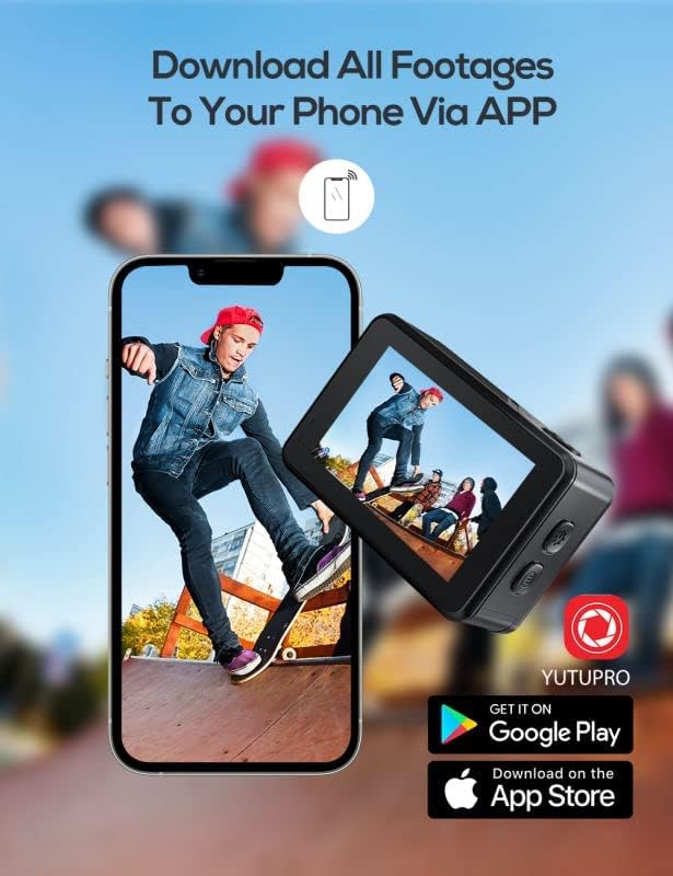 WOLFANG GA460 6K Action Cam, Waterproof, Wide Angle