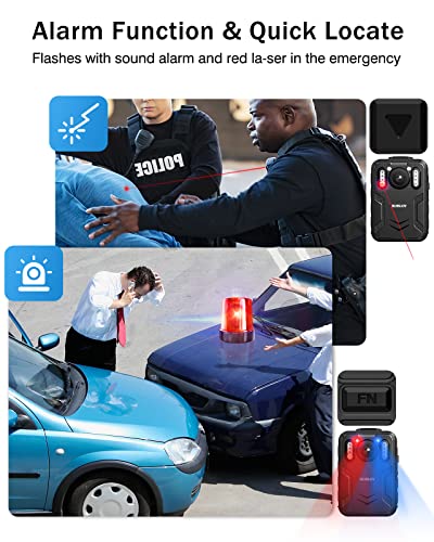 BOBLOV B4K2 GPS 128GB Body Cam - 14-16 hours Recording