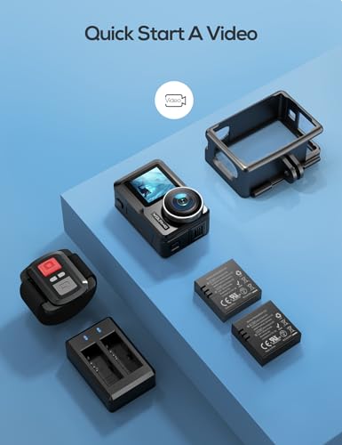 WOLFANG GA460 6K Action Cam, Waterproof, Wide Angle