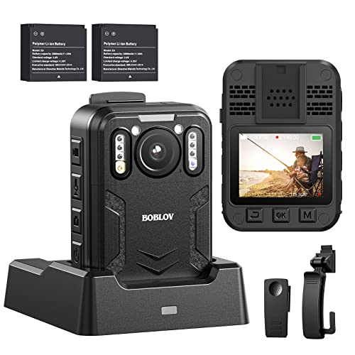 BOBLOV B4K2 GPS 128GB Body Cam - 14-16 hours Recording