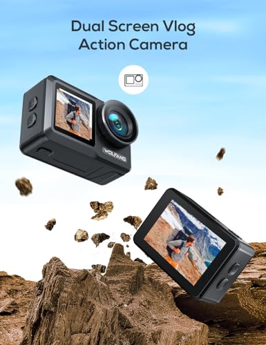 WOLFANG GA460 6K Action Cam, Waterproof, Wide Angle