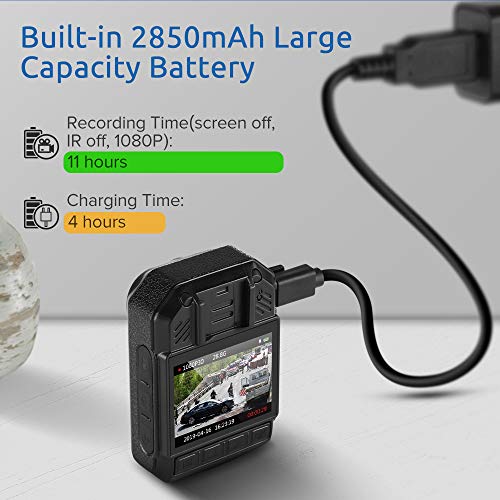 BOBLOV KJ21 1296P Police Body Camera Portable Easy