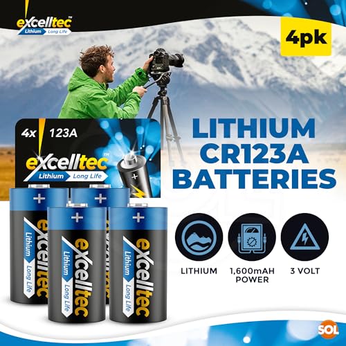 4pk CR123A Lithium Battery | Long-Lasting & Reliable