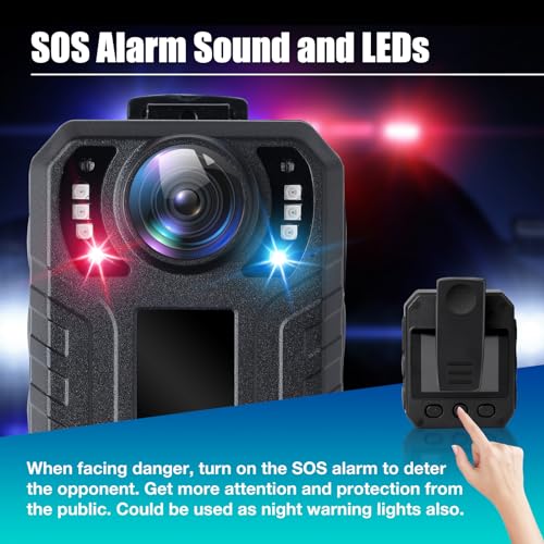 SPIKECAM Body Camera: Audio/Video, Night Vision (64GB)