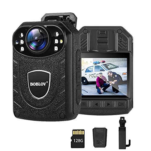 BOBLOV 1296P Police Body Camera - Night Vision