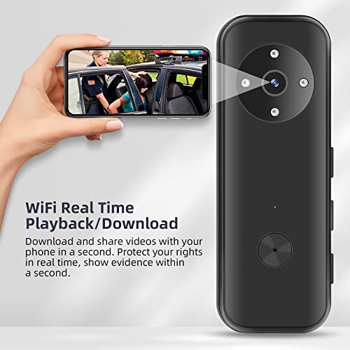 SPIKECAM Small WiFi Body Cam - 1080P Audio/Video