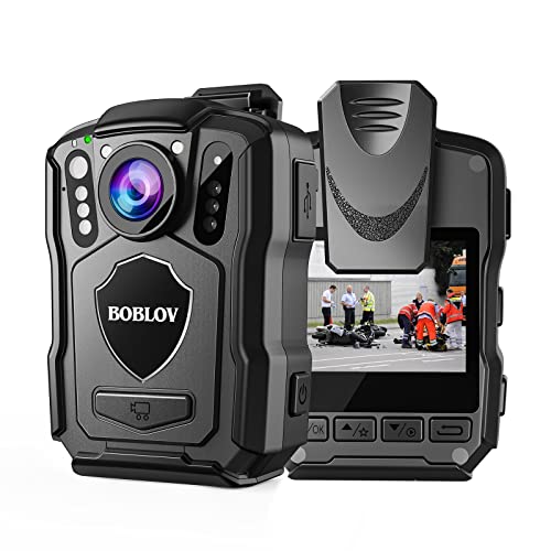 BOBLOV M5 2K Body Camera - High Definition, Police-Grade