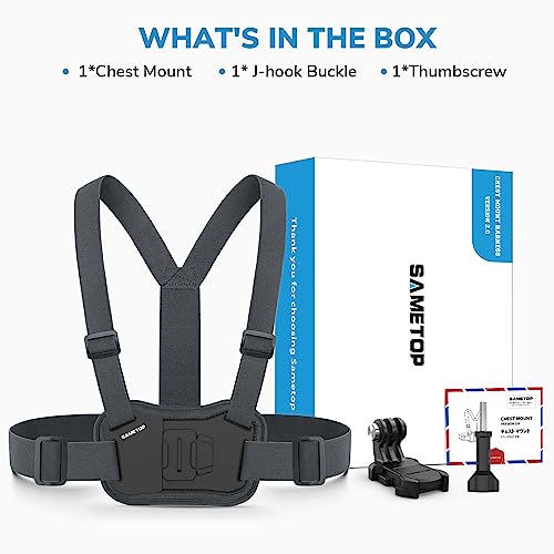 Chest Mount Strap for GoPro and DJI Cameras
