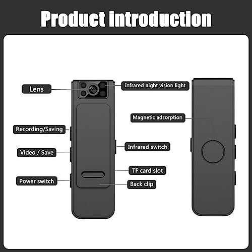 CJBIN Body Camera with Audio Video and Night Vision