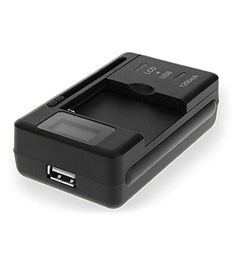 Universal Phone/Camera Battery Charger with USB Port