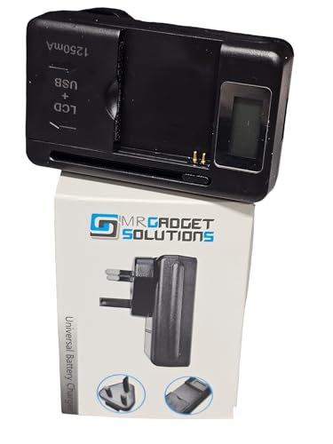 Universal Phone/Camera Battery Charger with USB Port