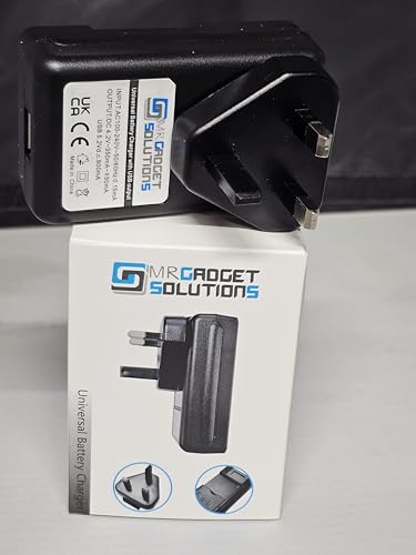 Universal Phone/Camera Battery Charger with USB Port