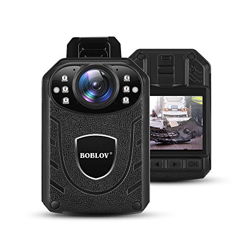 BOBLOV KJ21 Wearable Body Camera, 1296P, 128GB