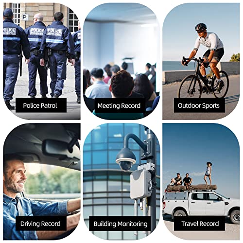 Body Camera with Audio and Video, 1296P, 12 Hours