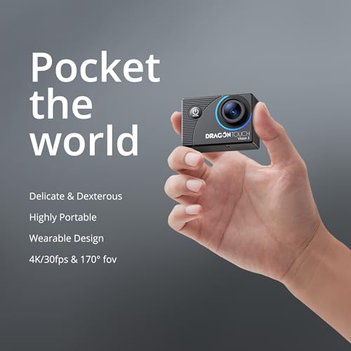 Dragon Touch Vision 3 4K Action Camera Kit