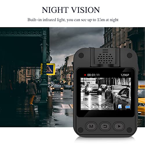 1280P HD Body Cam with Night Vision, 512G Support