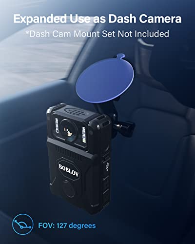 BOBLOV M7 128GB 180° Rotate Body Cam