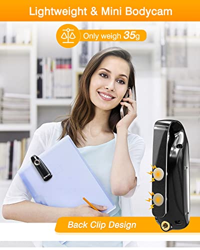 BOBLOV 32GB Wearable Body Camera, 007 1080P