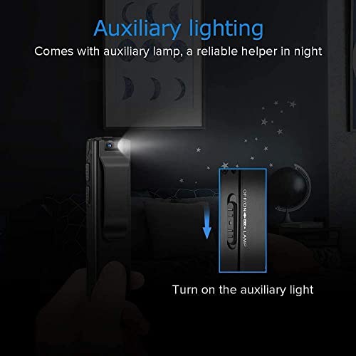 1080P Wearable Body Cam with Clip - Mini Body Cameras with Audio and Video Recording