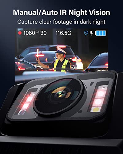 BOBLOV M7 128GB 180° Rotate Body Cam