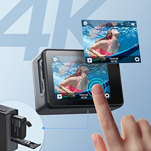 Surfola 4K Dual Screen Action Camera
