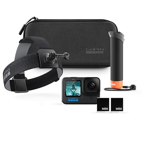 GoPro HERO12 Bundle - Camera, Grip, Strap, Battery, Case