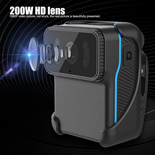Mini HD WiFi Body Camera, Waterproof Clip-On Cam