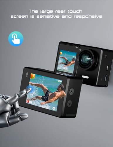 Apexcam 4K Dual Touch Screen Action Camera