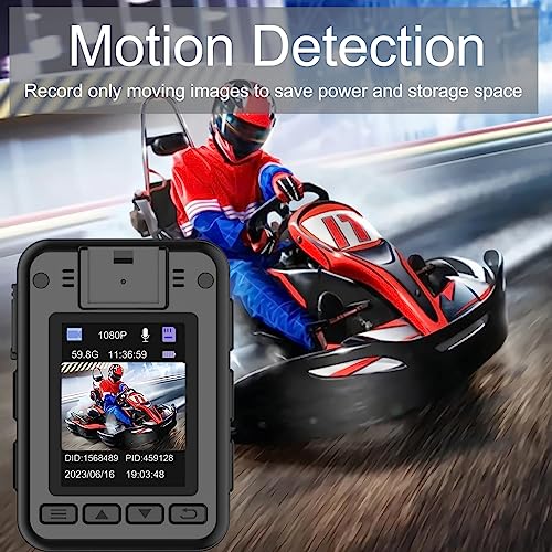 1080P Body Mounted Camera, 64GB, Night Vision, Law Enforcement