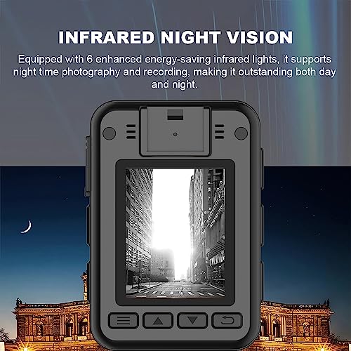 1080P Body Mounted Camera, 64GB, Night Vision, Law Enforcement