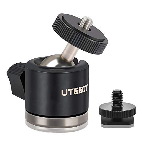 UTEBIT Mini Ball Head for DSLR Cameras, Monitor