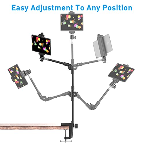 Flexible Webcam Stand with Phone Holder, 25 Inch