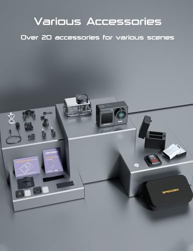 Apexcam 4K Dual Touch Screen Action Camera