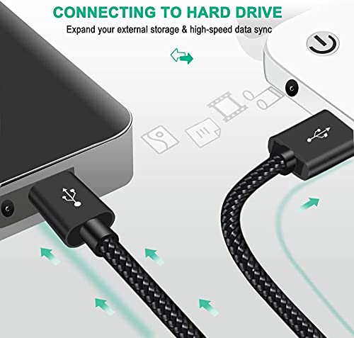 Braided Mini USB Cable for Cams & Playstation