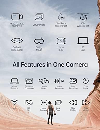 WOLFANG GA420 Dual Screen Action Camera 4K