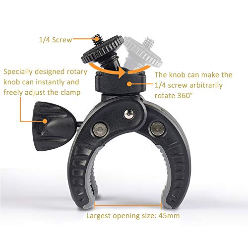 Camera Mount Clamp & Phone Holder for Handlebar