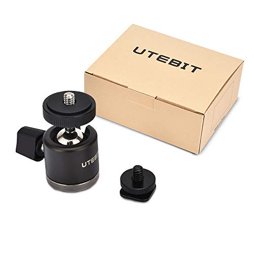 UTEBIT Mini Ball Head for DSLR Cameras, Monitor