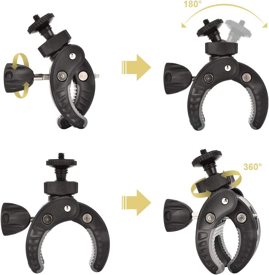 Camera Mount Clamp & Phone Holder for Handlebar