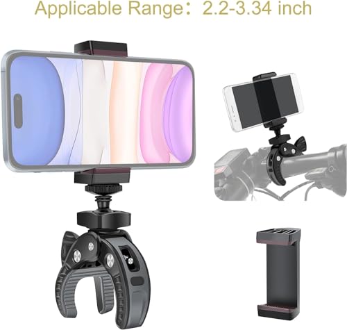Camera Mount Clamp & Phone Holder for Handlebar