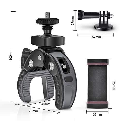 Camera Mount Clamp & Phone Holder for Handlebar