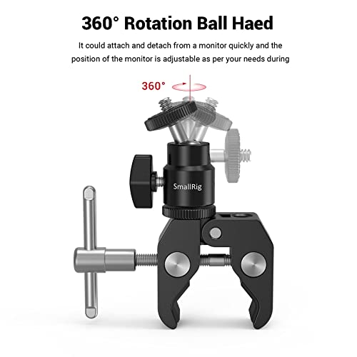 SMALLRIG Super Clamp with Mini Ball Head - 1124