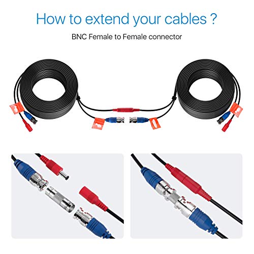 ZOSI 60ft All-in-One Security Camera Cable