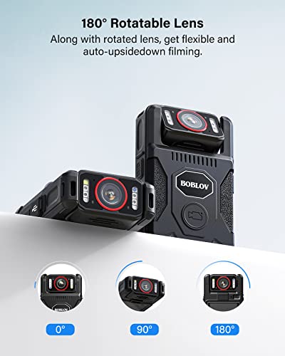 BOBLOV M7 Pro 4K Body Camera - 128GB
